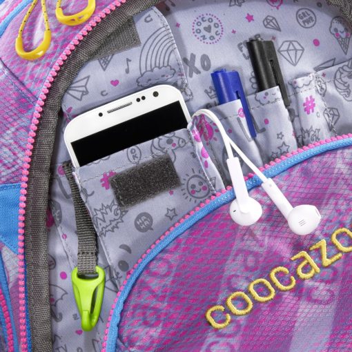 Plecak szkolny z miejscem na telefon i długopis